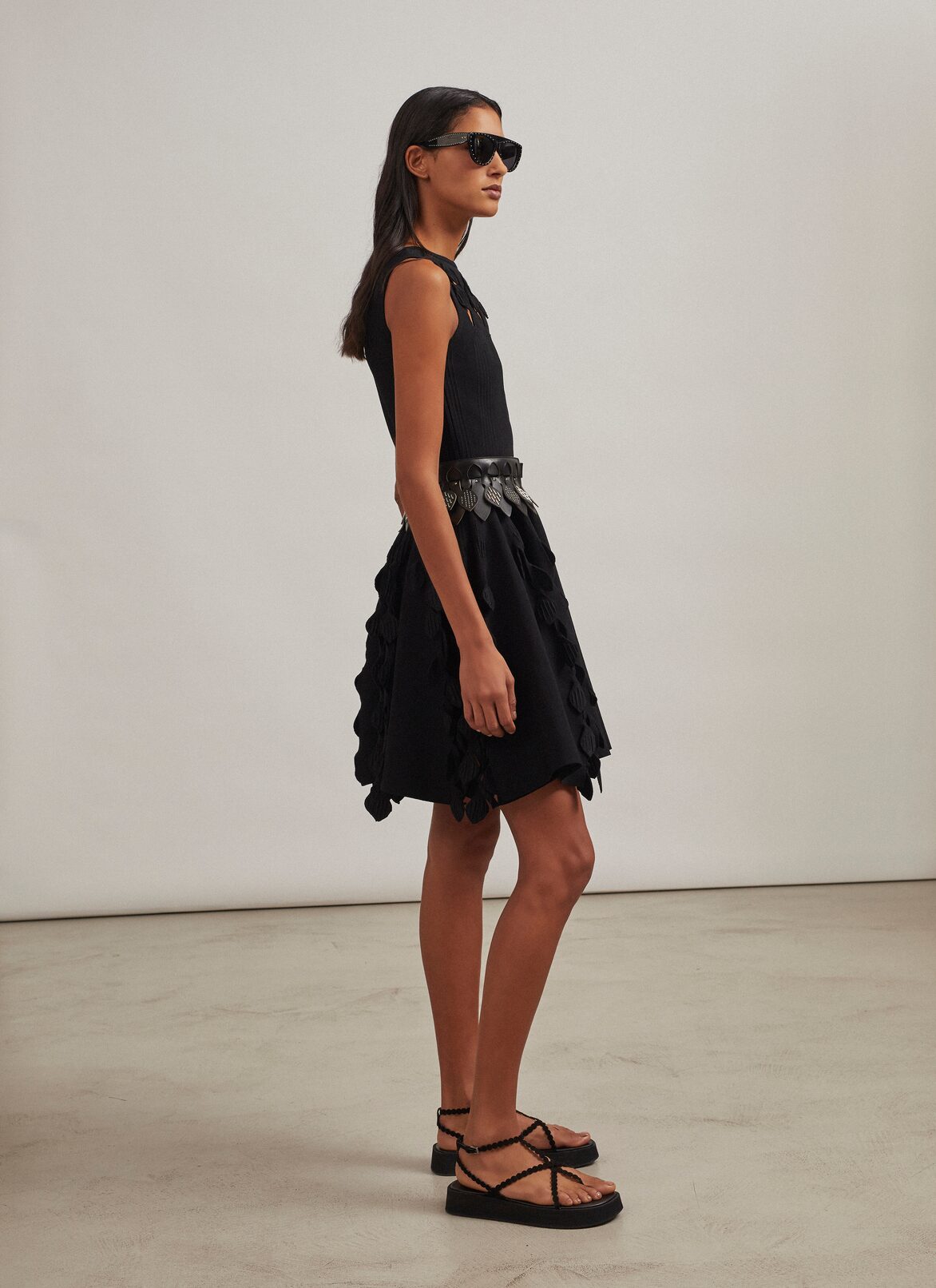 Knit skater dress ALAÏA BLACK KNIT SKATER DRESS